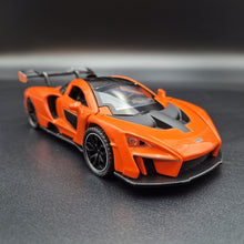 Load image into Gallery viewer, Explorafind 2019 McLaren Senna Orange 1:32 Die Cast Car
