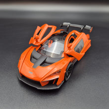 Load image into Gallery viewer, Explorafind 2019 McLaren Senna Orange 1:32 Die Cast Car