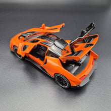 Load image into Gallery viewer, Explorafind 2019 McLaren Senna Orange 1:32 Die Cast Car