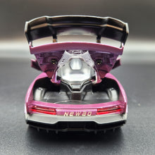 Load image into Gallery viewer, Explorafind 2019 McLaren Senna Purple 1:32 Die Cast Car