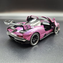 Load image into Gallery viewer, Explorafind 2019 McLaren Senna Purple 1:32 Die Cast Car