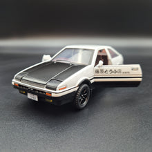 Load image into Gallery viewer, Explorafind 1986 Toyota Trueno AE86 "Initial D" White 1:32 Die Cast Car