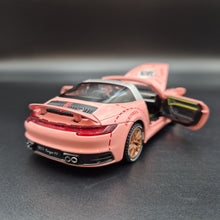 Load image into Gallery viewer, Explorafind 2021 Porsche 911 Targa 4S Pink 1:32 Die Cast Car