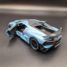 Load image into Gallery viewer, Explorafind 2021 Bugatti Divo Satin Blue 1:32 Die Cast Car