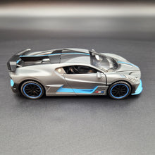 Load image into Gallery viewer, Explorafind 2021 Bugatti Divo Satin Grey 1:32 Die Cast Car