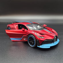 Load image into Gallery viewer, Explorafind 2021 Bugatti Divo Satin Red 1:32 Die Cast Car