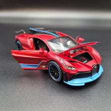 Load image into Gallery viewer, Explorafind 2021 Bugatti Divo Satin Red 1:32 Die Cast Car