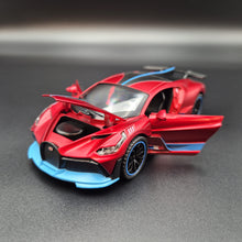Load image into Gallery viewer, Explorafind 2021 Bugatti Divo Satin Red 1:32 Die Cast Car