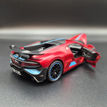 Load image into Gallery viewer, Explorafind 2021 Bugatti Divo Satin Red 1:32 Die Cast Car
