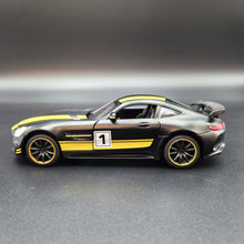 Load image into Gallery viewer, Explorafind 2019 Mercedes-Benz GT Satin Black 1:32 Die Cast Car