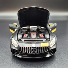 Load image into Gallery viewer, Explorafind 2019 Mercedes-Benz GT Satin Black 1:32 Die Cast Car