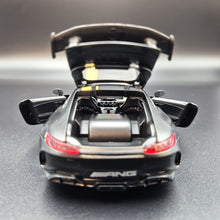 Load image into Gallery viewer, Explorafind 2019 Mercedes-Benz GT Satin Black 1:32 Die Cast Car
