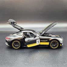 Load image into Gallery viewer, Explorafind 2019 Mercedes-Benz GT Satin Black 1:32 Die Cast Car