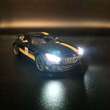 Load image into Gallery viewer, Explorafind 2019 Mercedes-Benz GT Satin Black 1:32 Die Cast Car