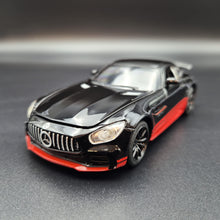 Load image into Gallery viewer, Explorafind 2019 Mercedes-Benz GT Black/Red 1:32 Die Cast Car