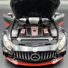 Load image into Gallery viewer, Explorafind 2019 Mercedes-Benz GT Black/Red 1:32 Die Cast Car