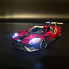 Load image into Gallery viewer, Explorafind 2019 Ford GT Satin Red 1:32 Die Cast Car