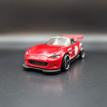 Load image into Gallery viewer, Hot Wheels 2016 '15 Mazda MX-5 Miata Red #88 Night Burnerz 8/10