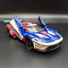 Load image into Gallery viewer, Explorafind 2019 Ford GT Race Car #66 Blue/Red 1:32 Die Cast Car