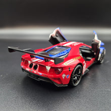 Load image into Gallery viewer, Explorafind 2019 Ford GT Race Car #66 Blue/Red 1:32 Die Cast Car