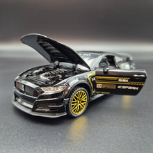 Load image into Gallery viewer, Explorafind 2022 Ford Mustang Shelby GT500 Black 1:32 Die Cast Car