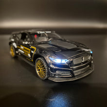 Load image into Gallery viewer, Explorafind 2022 Ford Mustang Shelby GT500 Black 1:32 Die Cast Car