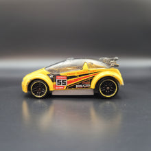 Load image into Gallery viewer, Hot Wheels 2014 Super Gnat Yellow Track Aces 5-Pack Loose