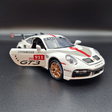 Load image into Gallery viewer, Explorafind 2019 Porsche 911 GT3 RSR White/Grey 1:32 Die Cast Car