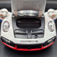 Load image into Gallery viewer, Explorafind 2019 Porsche 911 GT3 RSR White/Blue 1:32 Die Cast Car