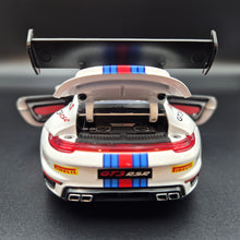 Load image into Gallery viewer, Explorafind 2019 Porsche 911 GT3 RSR White/Blue 1:32 Die Cast Car