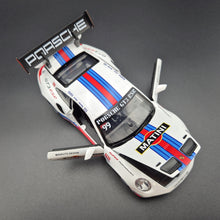 Load image into Gallery viewer, Explorafind 2019 Porsche 911 GT3 RSR White/Blue 1:32 Die Cast Car