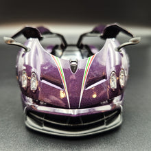 Load image into Gallery viewer, Explorafind 2018 Pagani Huayra Purple 1:32 Die Cast Car