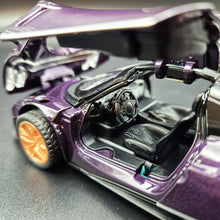 Load image into Gallery viewer, Explorafind 2018 Pagani Huayra Purple 1:32 Die Cast Car