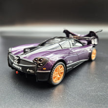 Load image into Gallery viewer, Explorafind 2018 Pagani Huayra Purple 1:32 Die Cast Car