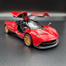 Load image into Gallery viewer, Explorafind 2018 Pagani Huayra Red 1:32 Die Cast Car