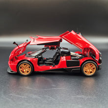 Load image into Gallery viewer, Explorafind 2018 Pagani Huayra Red 1:32 Die Cast Car