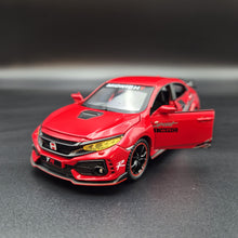 Load image into Gallery viewer, Explorafind 2021 Honda Civic Type R Red 1:32 Die Cast Car