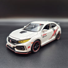 Load image into Gallery viewer, Explorafind 2021 Honda Civic Type White 1:32 Die Cast Car