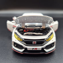 Load image into Gallery viewer, Explorafind 2021 Honda Civic Type White 1:32 Die Cast Car