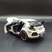 Load image into Gallery viewer, Explorafind 2021 Honda Civic Type White 1:32 Die Cast Car