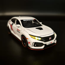 Load image into Gallery viewer, Explorafind 2021 Honda Civic Type White 1:32 Die Cast Car