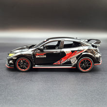 Load image into Gallery viewer, Explorafind 2021 Honda Civic Type R Black 1:32 Die Cast Car