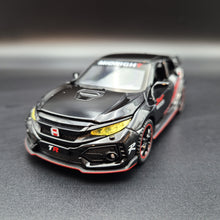 Load image into Gallery viewer, Explorafind 2021 Honda Civic Type R Black 1:32 Die Cast Car