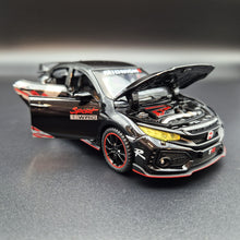 Load image into Gallery viewer, Explorafind 2021 Honda Civic Type R Black 1:32 Die Cast Car