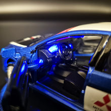Load image into Gallery viewer, Explorafind 2015 Mitsubishi Lancer Evolution Blue 1:32 Die Cast Car