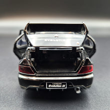 Load image into Gallery viewer, Explorafind 2007 Mitsubishi EVO IX Black 1:32 Die Cast Car