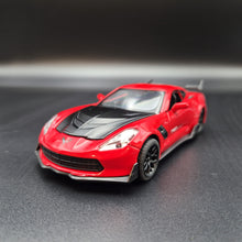 Load image into Gallery viewer, Explorafind 2016 Chevrolet Corvette Z06 C7.R Red 1:32 Die Cast Car