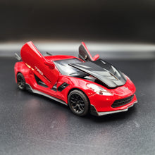 Load image into Gallery viewer, Explorafind 2016 Chevrolet Corvette Z06 C7.R Red 1:32 Die Cast Car