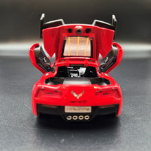 Load image into Gallery viewer, Explorafind 2016 Chevrolet Corvette Z06 C7.R Red 1:32 Die Cast Car