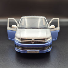 Load image into Gallery viewer, Explorafind 2018 Volkswagen T6 Multivan Silver/Blue 1:32 Die Cast Van